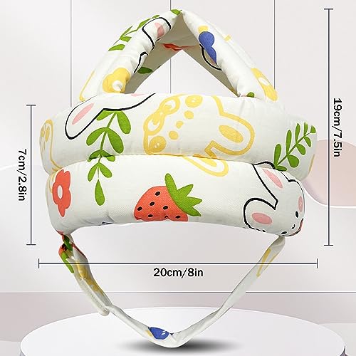 Baby Head Protector for Crawling Walking, Baby Helmet Adjustable No Bumps and Soft Cushion, Infant Safety Cap for Kid Learning to Walk