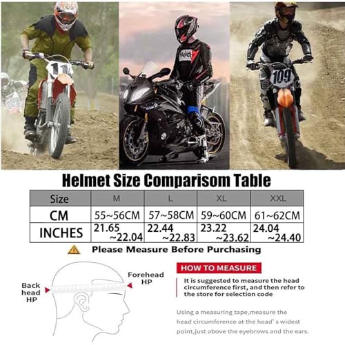 Motorcycle Helmet with Bluetooth, Full Face Helmet, ECE Certified Robust Quiet Motorbike Helmet Chin and Head Ventilation Clear Visor Moped Helmet for Men Women Helmet Motorcycle