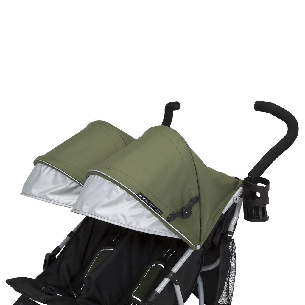 Jeep TurboGlyde Plus Side by Side Double by Delta Children, Olive Green