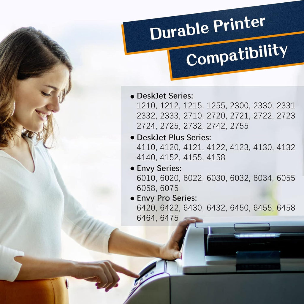 ColorKing Remanufactured Ink Cartridge Replacement for HP 67XL 67 XL for HP Envy 6055 6055e 6075 Deskjet 2755 2755e 2752 Deskjet Plus 4155 4155e 4158 Envy Pro 6455 6452 Printer (1 Black, 1 Tri-Color) Pack of 2