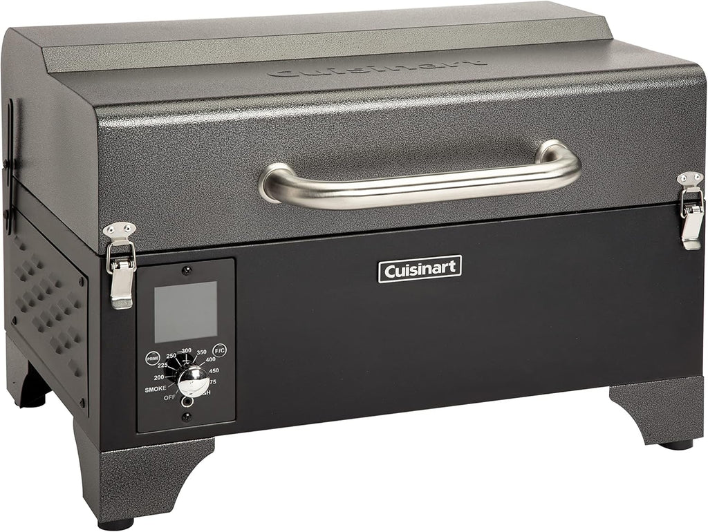 Cuisinart CPG-700 Grill and Smoker, 52"x24.5"x49.3", Deluxe Wood Pellet Grill & Smoker