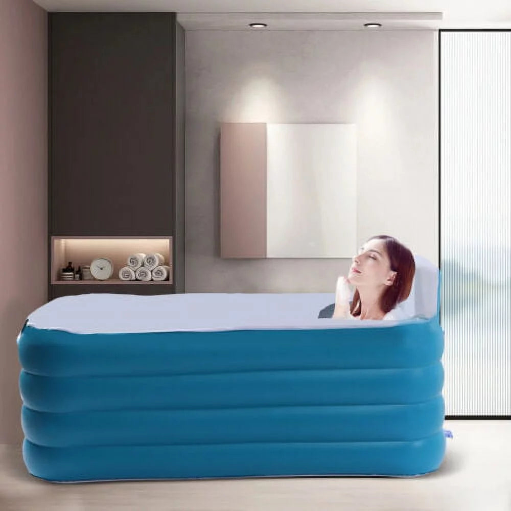 Foldable Portable Modern Automatic Blow Up Bathtub PVC Inflatable Adult Bath Tub