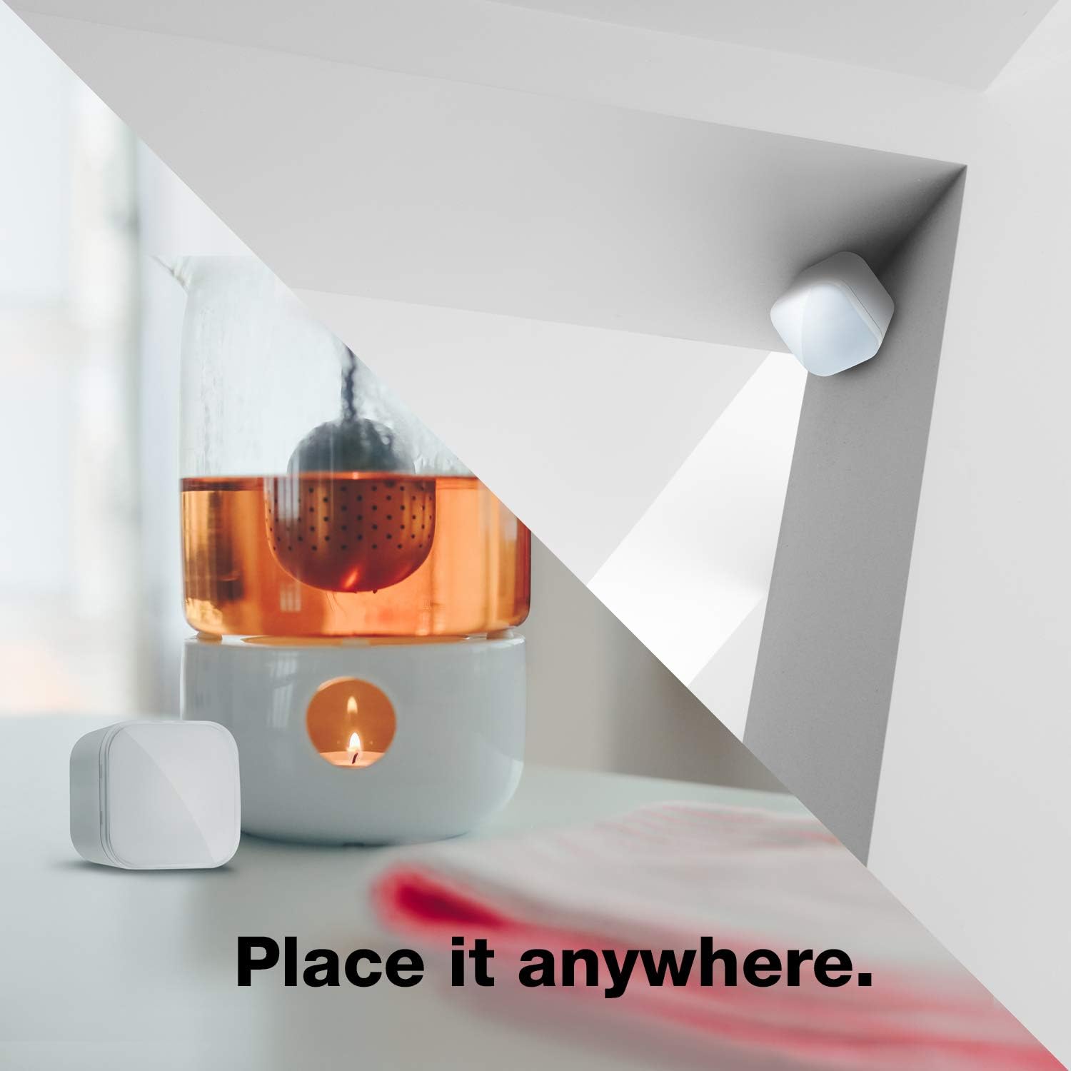 Aeotec TriSensor, Z-Wave Plus S2 Enabled Zwave Motion Sensor, Temperature, Light Sensor, Work with Zwave Hub Smartthings 3-in 1 Security System, Battery Powered Pack of 2