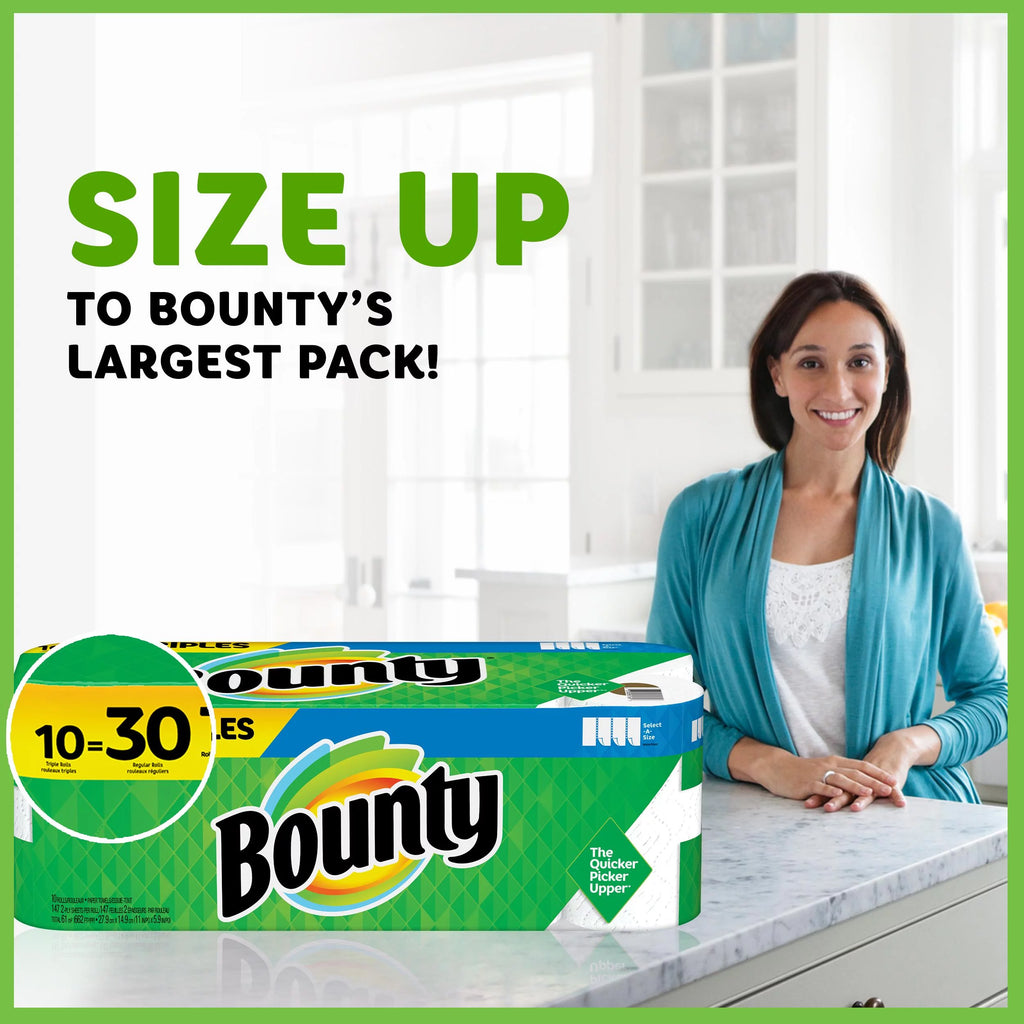 Bounty Select-A-Size Paper Towels, White, 12 Super Rolls