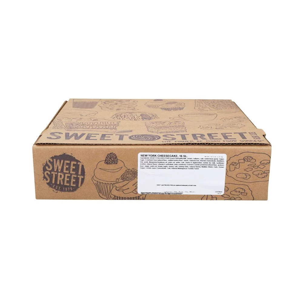 Sweet Street New York Cheesecake, 16 count -- 4 per Case.