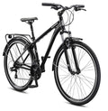Schwinn Discover Adult Hybrid Bike for Men and Women, 700c Wheels, 21-Speeds, Step-Through or Step-Over Frame, Front and Rear Fenders, Rear Cargo Rack