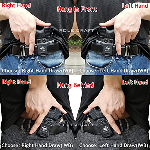 S&W SD9VE SD40VE Holster IWB Kydex Holster Custom Fit: Smith & Wesson SD9 VE / SD40 VE Pistol - Inside Waistband Concealed Carry - Adj. Cant Retention - Cover Mag-Button - No Wear, No Jitter