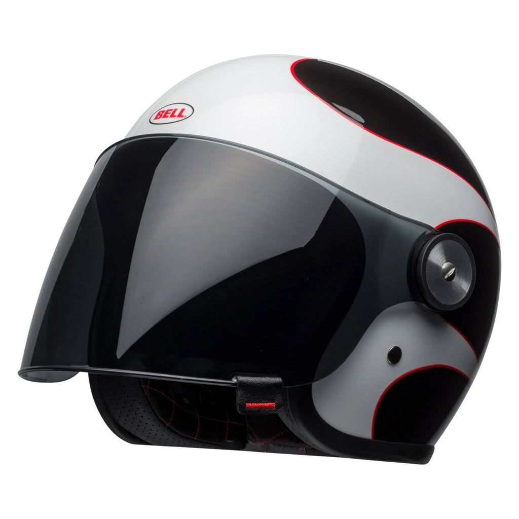Bell Riot Gloss White Black Red Boost Helmet