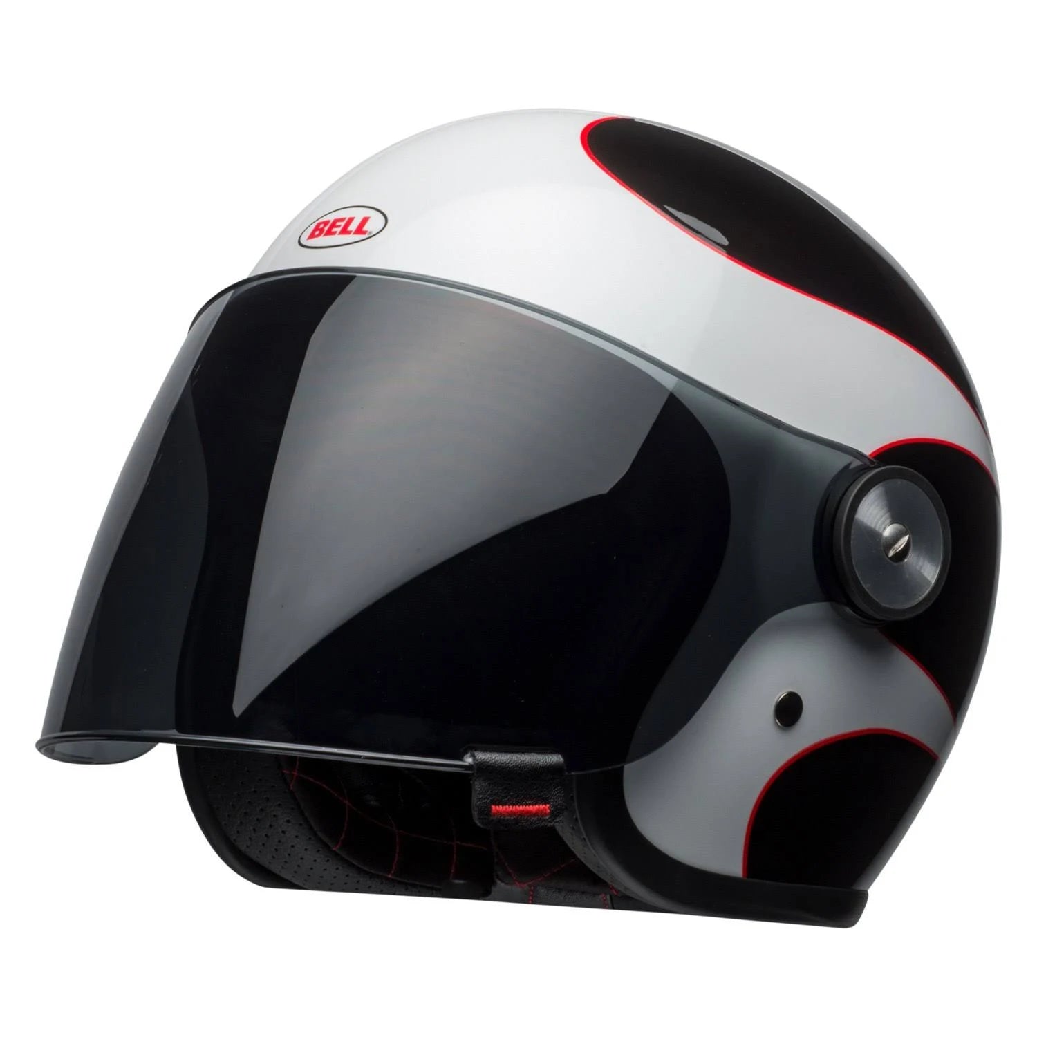Bell Riot Gloss White Black Red Boost Helmet