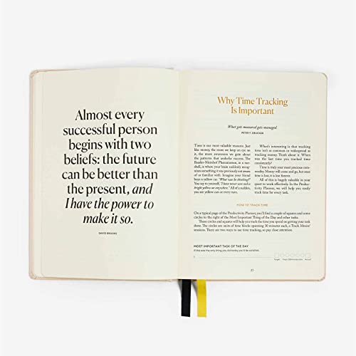 Intelligent Change 3-Month Productivity Planner 2024, Productivity Tools for Time Management & Mindfulness, Daily Planner To Do List, A5 Undated Quarterly Planner (Black)