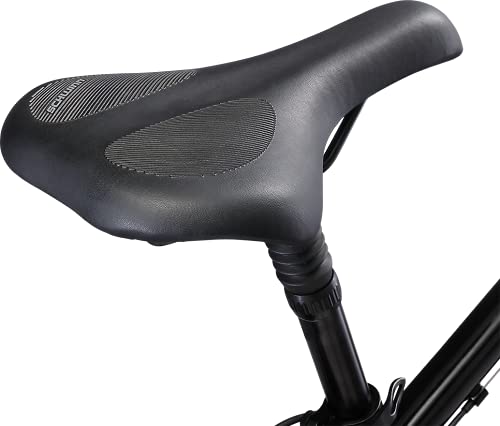 Schwinn Discover Adult Hybrid Bike for Men and Women, 700c Wheels, 21-Speeds, Step-Through or Step-Over Frame, Front and Rear Fenders, Rear Cargo Rack