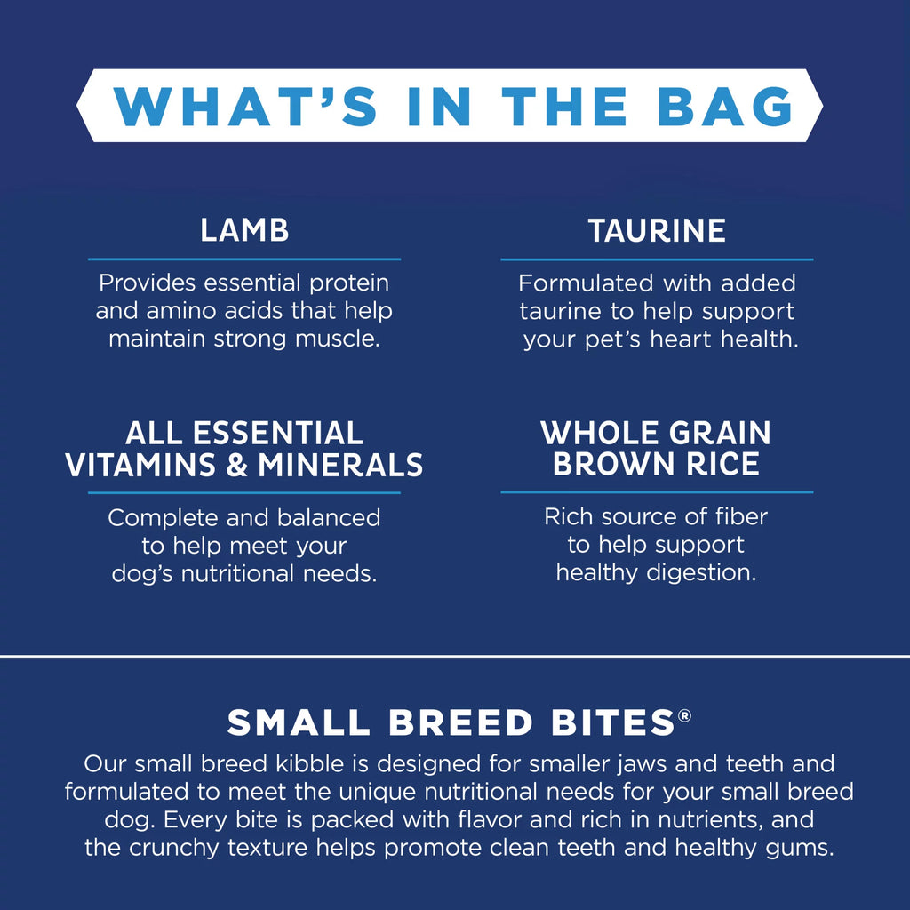 Natural Balance L.I.D. Limited Ingredient Diets Dry Dog Food, 4 Pounds, Lamb & Brown Rice Small Breed Formula