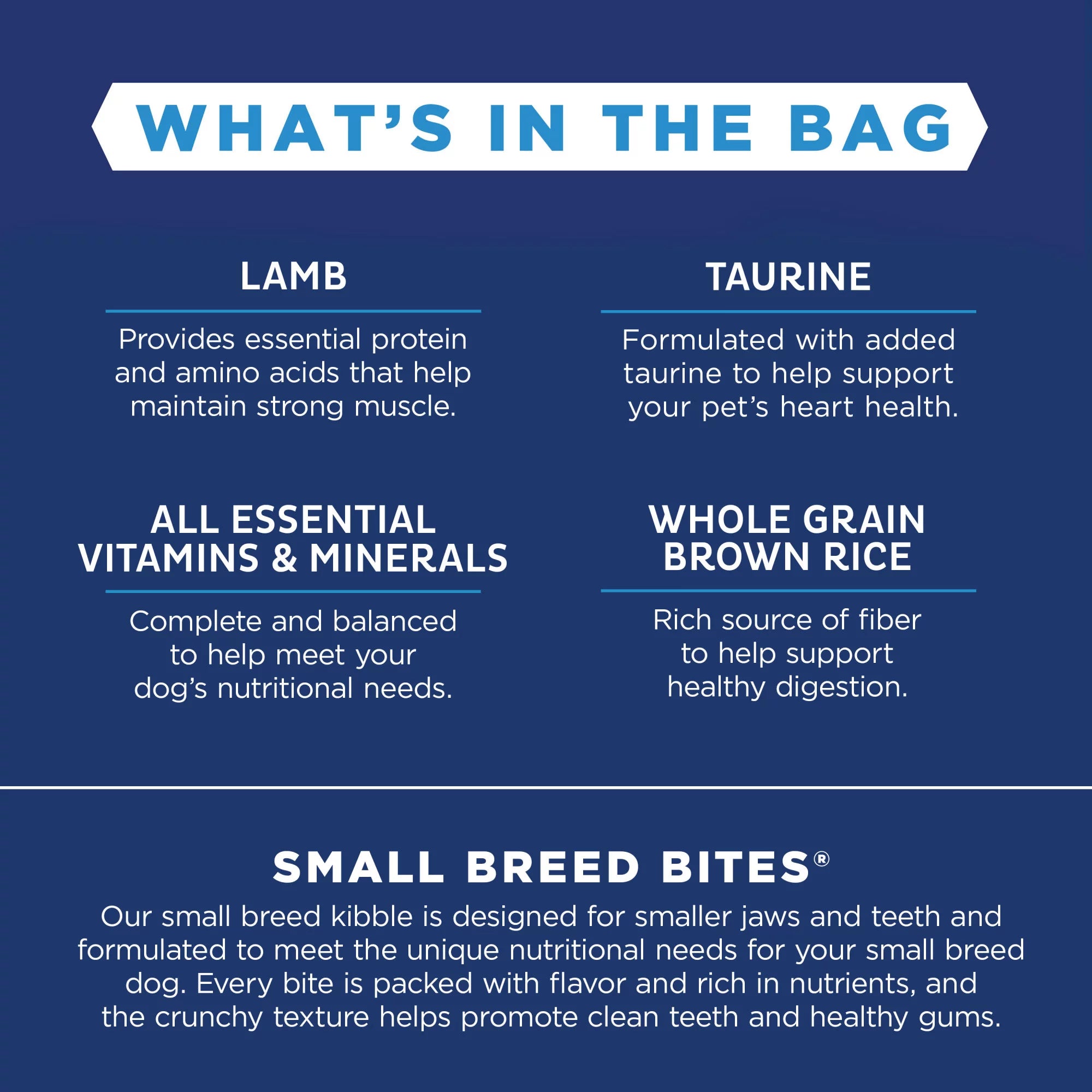 Natural Balance L.I.D. Limited Ingredient Diets Dry Dog Food, 4 Pounds, Lamb & Brown Rice Small Breed Formula