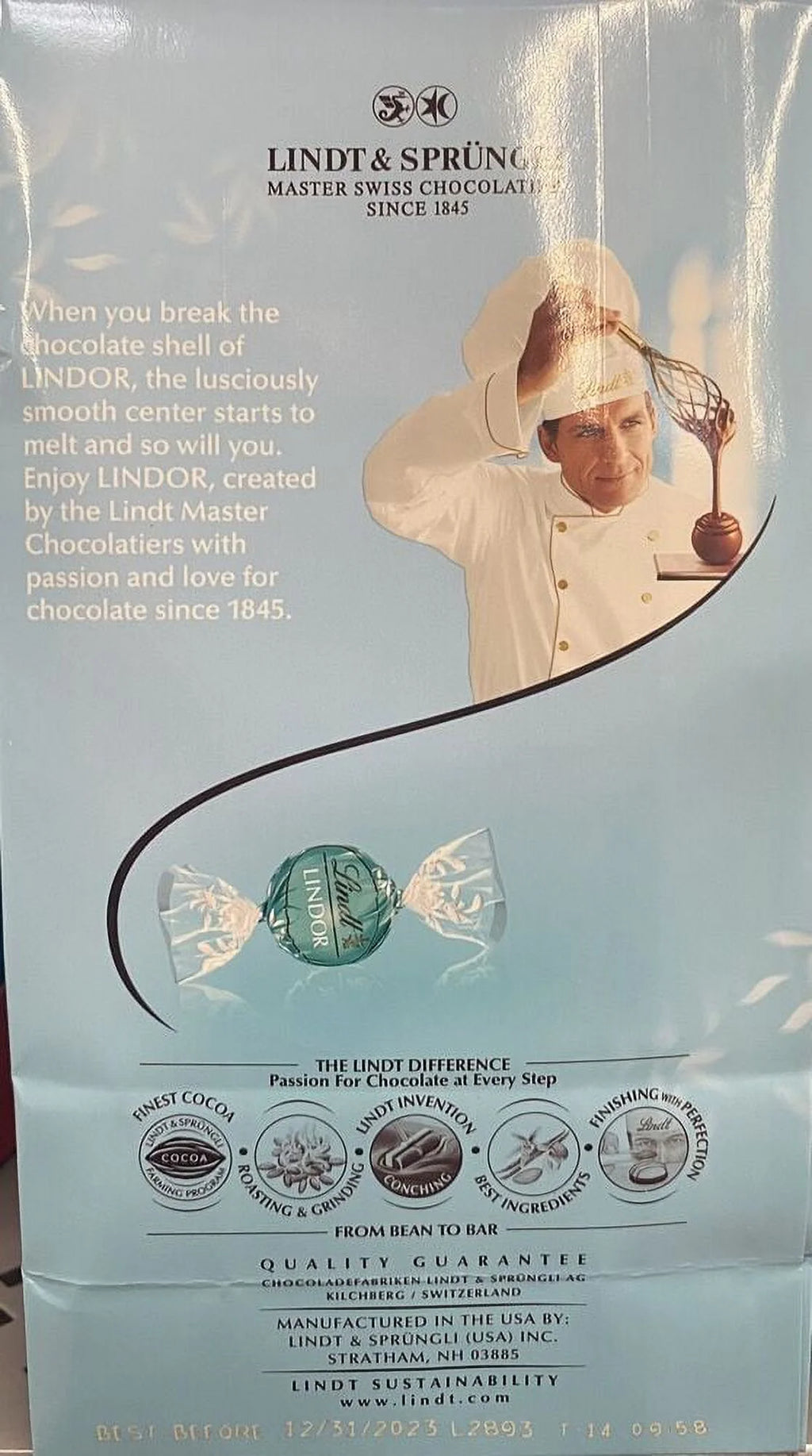 5x NEW Lindt LINDOR COCONUT Milk Chocolate Truffles 8.5 oz Bag - 5 PACK