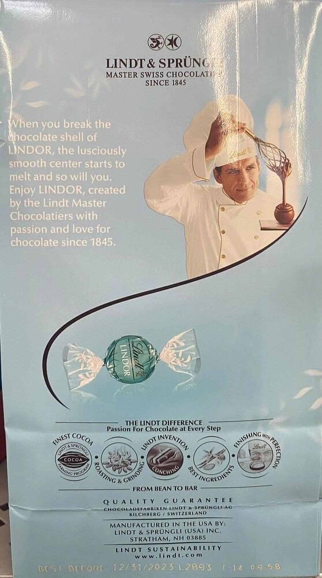 5x NEW Lindt LINDOR COCONUT Milk Chocolate Truffles 8.5 oz Bag - 5 PACK