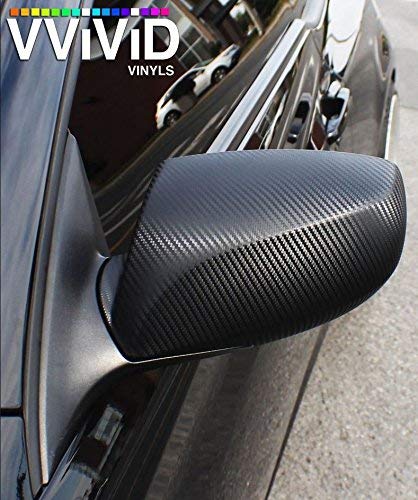 VViViD XPO Black Carbon Fiber 5ft x 1ft 8yr Car Wrap Vinyl Roll with Air Release