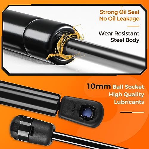 PAMAGOO 12 inch Gas Strut 14 inch Gas Spring 17 inch Shock Lift for A.R.E Leer Camper Shell Window Canopy Door Pickup Truck Cap RV Door Weatherguard Toolbox Lid(2 Pack)