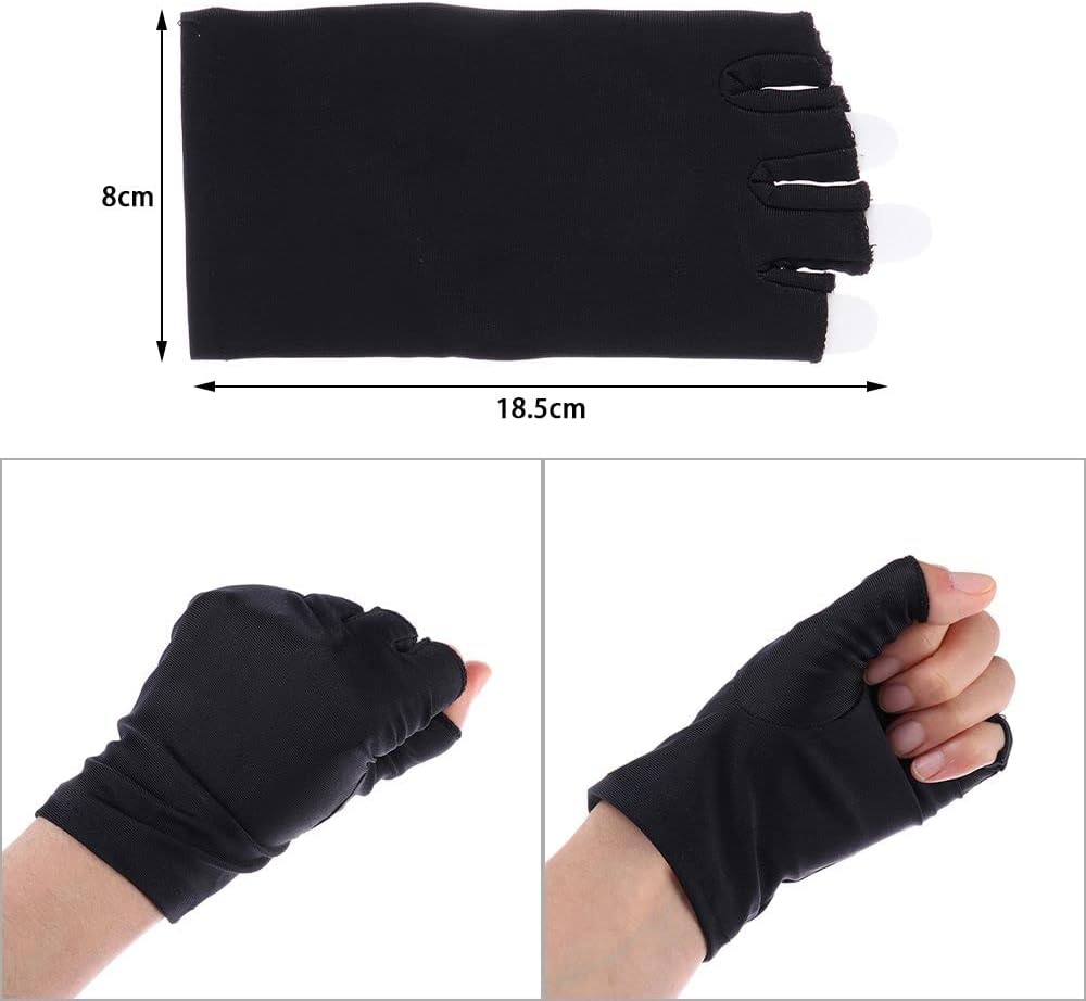 7 Pairs Summer Fingerless Gloves, Half Finger Thin Tight Breathable Gloves for Sports Driving Biking