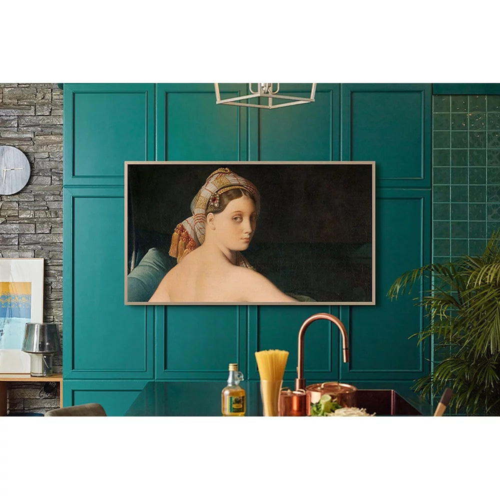Open Box Samsung 65" Class QLED 4K LS03B Series The Frame Quantum HDR, Art Mode, Anti-Reflection Matte Display Screen, Slim Fit Wall Mount Included, Alexa Built-In (QN65LS03BAFXZA, 2022)