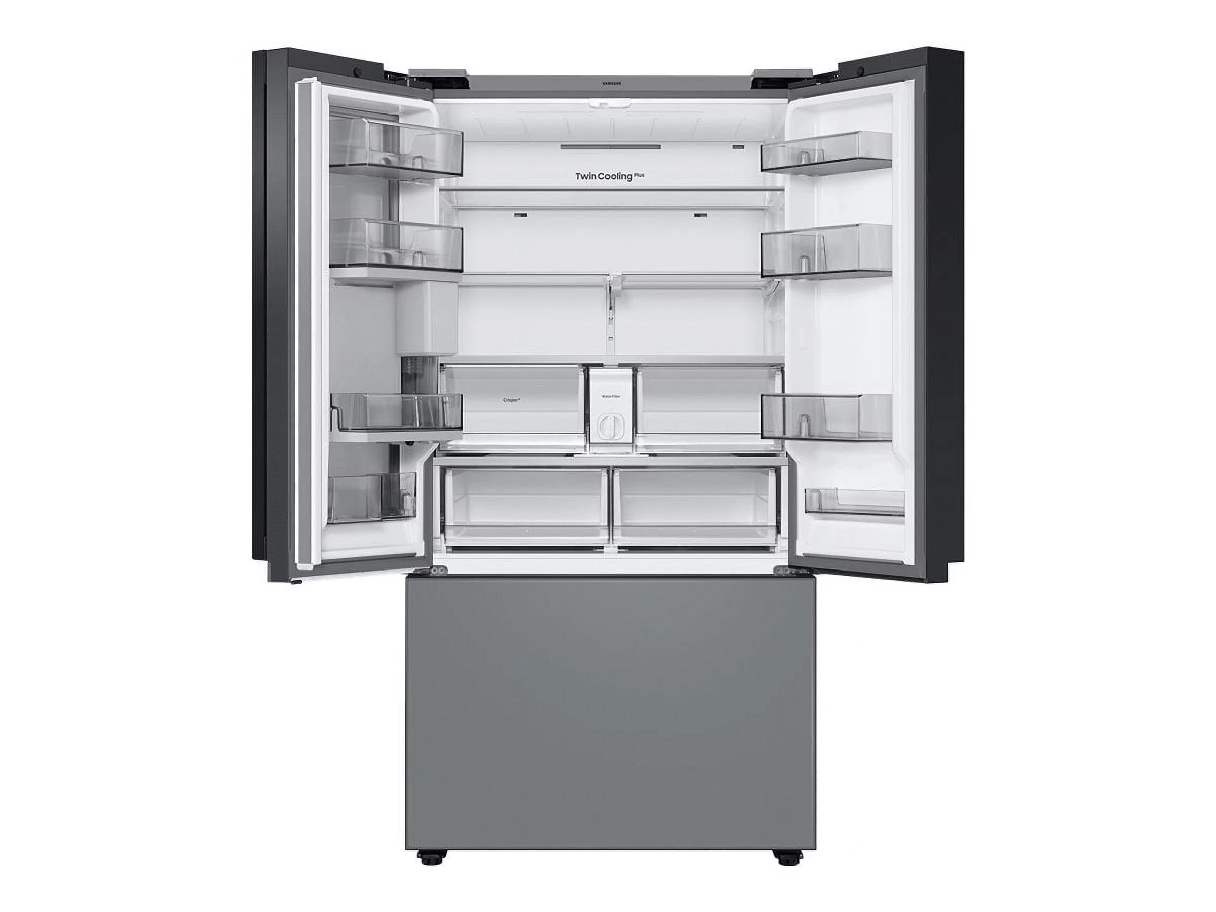 Samsung Bespoke 3-Door French Door Refrigerator (30 cu. ft.) - with Family hub Panel RF30BB69006M