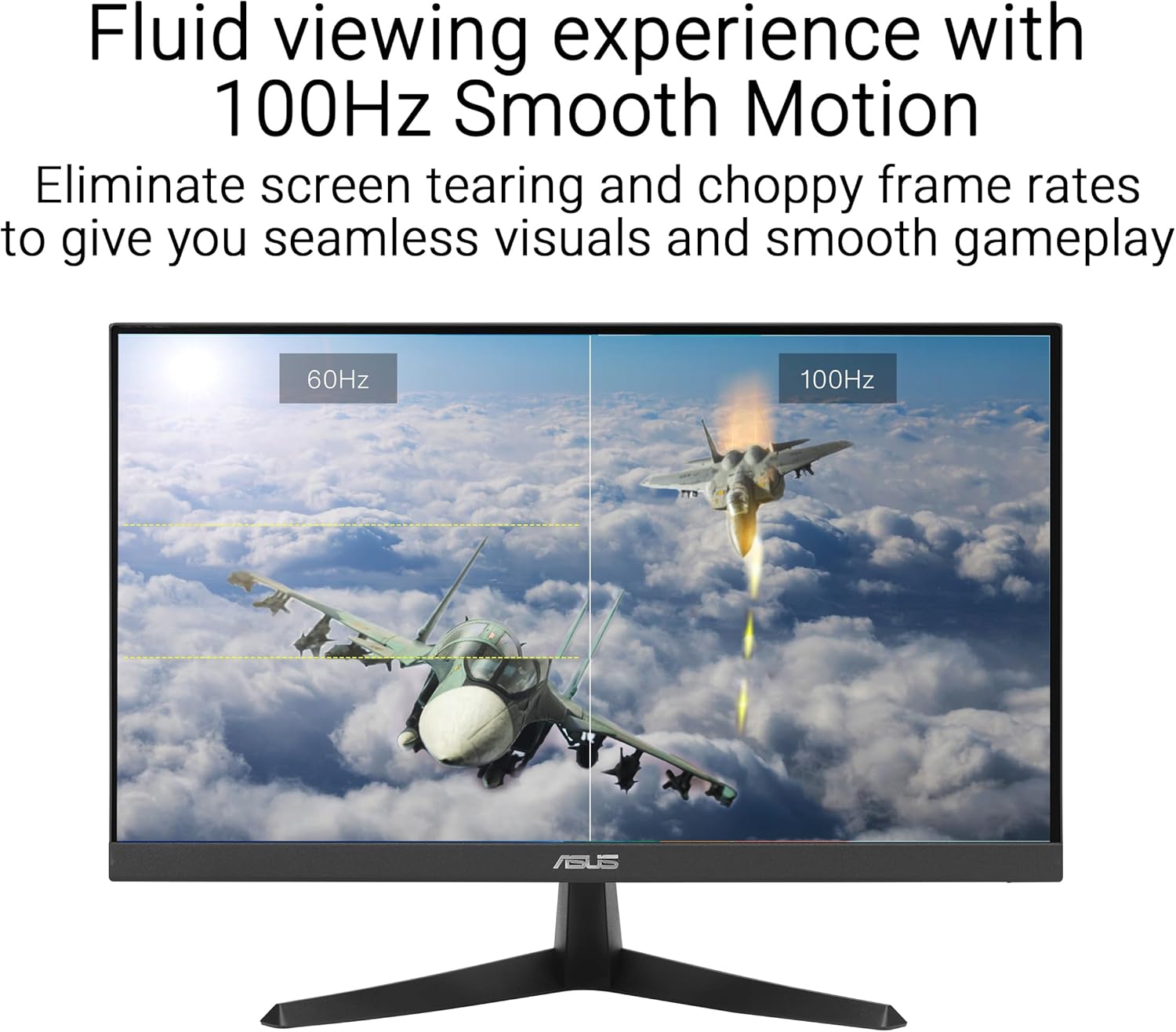 ASUS 22” (21.45" viewable) Eye Care Monitor (VY229HF) - Full HD, IPS, 100Hz, 1ms, SmoothMotion, Adaptive Sync, Eye Care Plus Technology, Blue Light Filter, Flicker Free, Tilt 3 yr Warranty