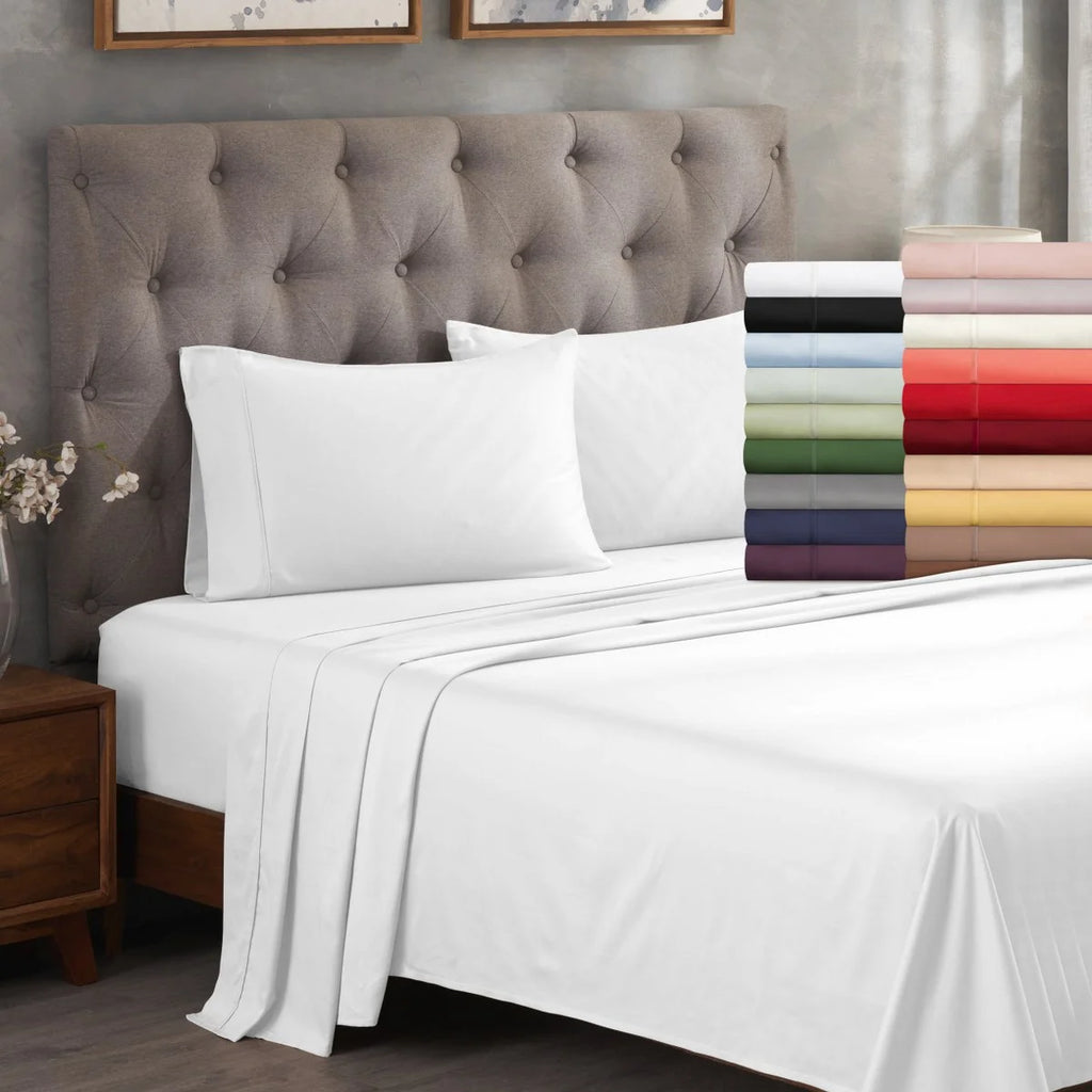 Superior Egyptian Cotton 300 TC Sheet Set, Red, Full