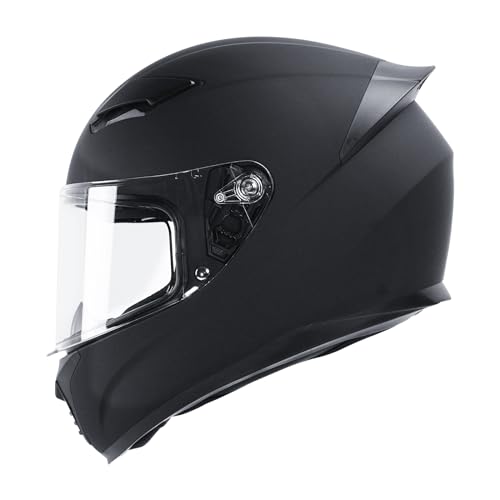 JQF Gear Full Face Motorcycle Helmet WS-607 DOT Approved Motorbike Racing Street Bike Helmets for Adults with Visor