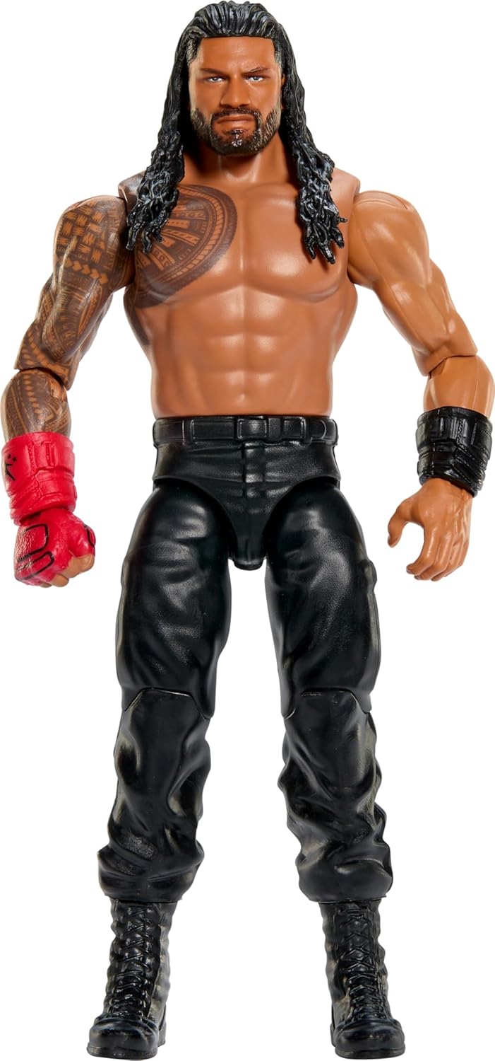 Mattel WWE Action Figure, 6-inch Collectible Roman Reigns with 10 Articulation Points & Life-Like Look