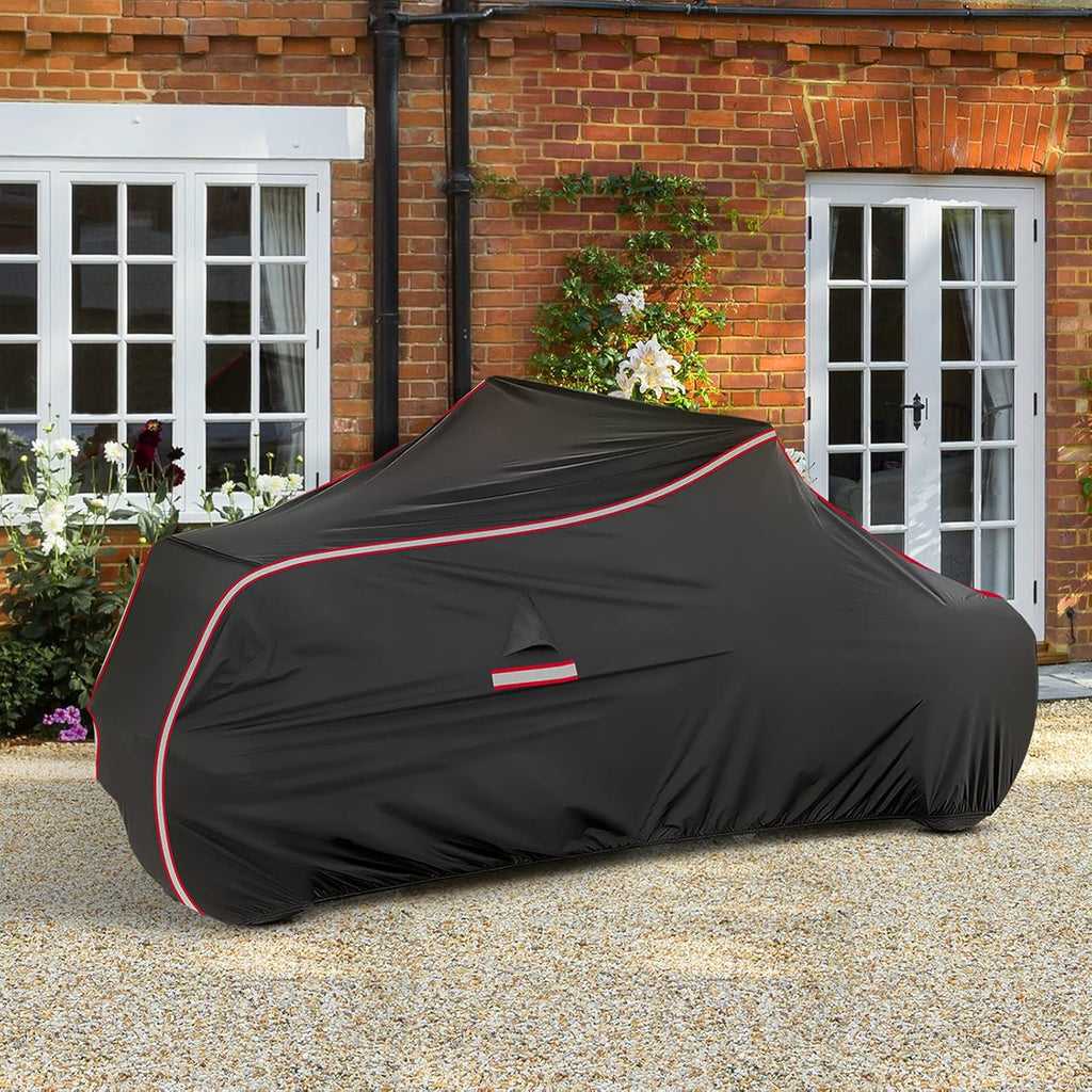KEMIMOTO Full Cover Compatible with Can-Am Ryker 600 900 Sport and Rally Edition Upgraded Outdoor Protection Full Cover with Reflective Strips