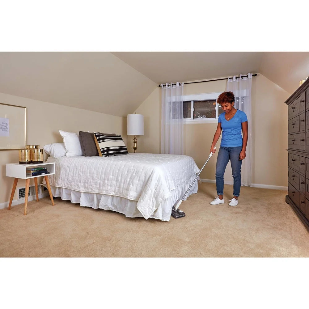 BLACK+DECKER Lithium Powered Floor Sweeper, White HFS115J10