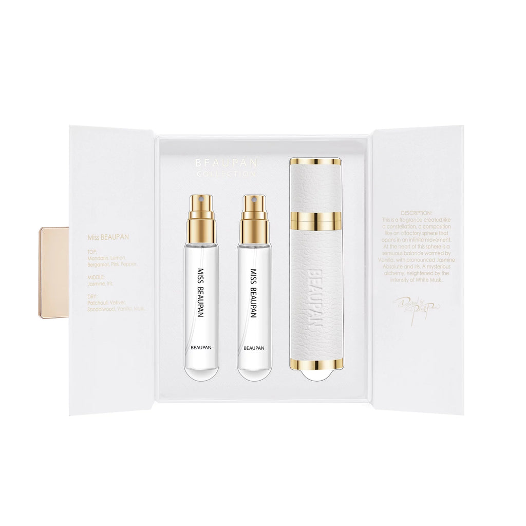 BEAUPAN Long Lasting Travel Size Perfume for Women： Luxury High End Womens Travel Size Jasmine Wisp Vanilla Dream Perfumes Gift Sets - Long-Lasting Womens Fragrance Sets (3x0.34 fl. oz. (10ml)