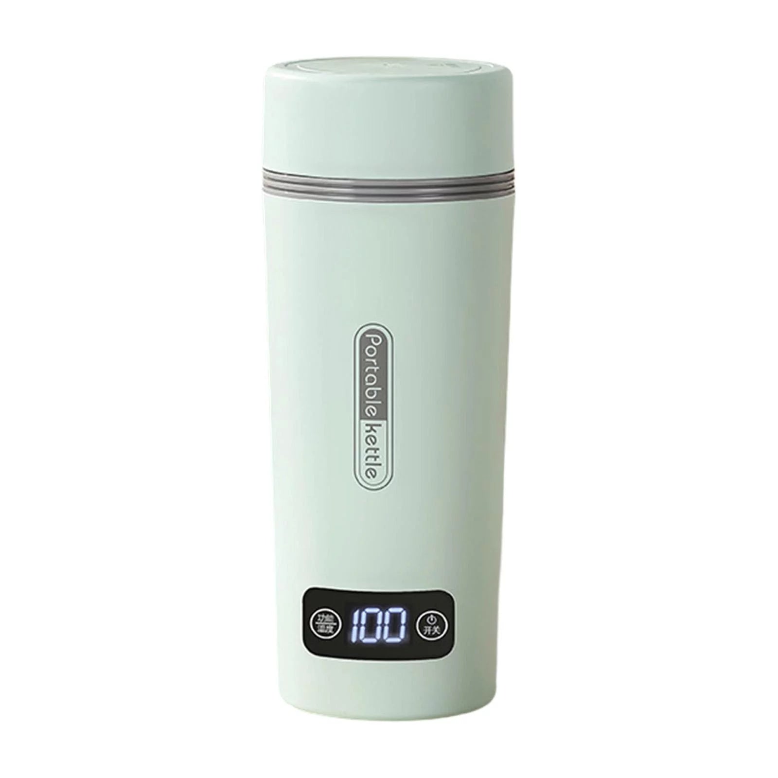 350ml Portable Kettle Electric Tea Kettle Insulated Smart Teapot Coffee Kettle Small Water Boiler for Parties Household Trips green