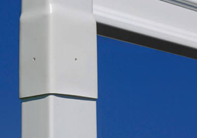 New England Arbors Milan White Vinyl Trellis