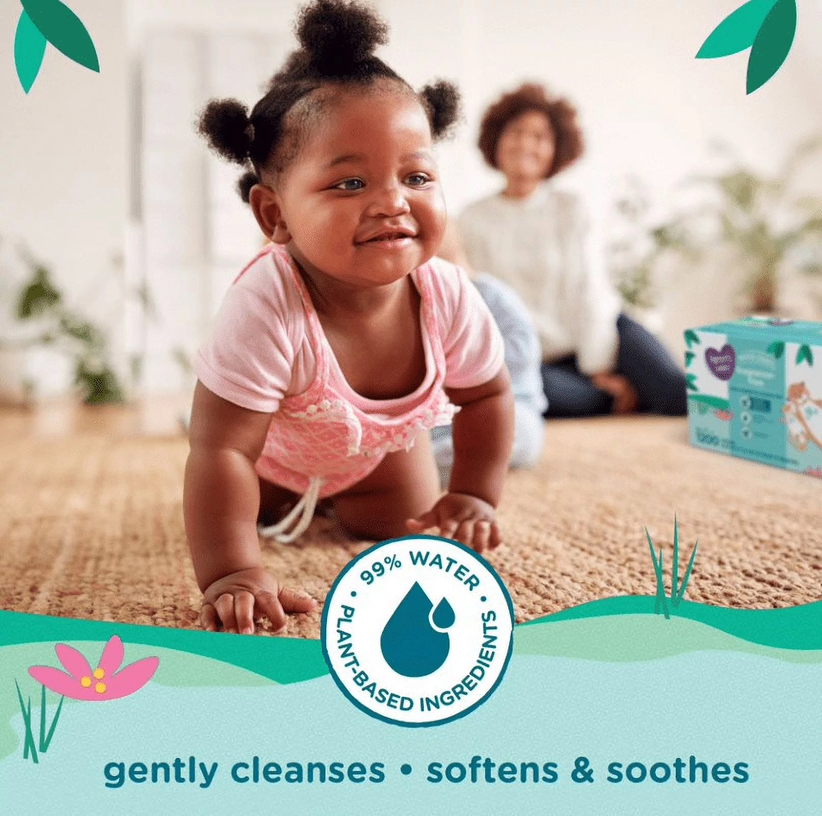 (4 pack) Parent's Choice Fragrance Free Baby Wipes, 80 Count (Select for More Options)