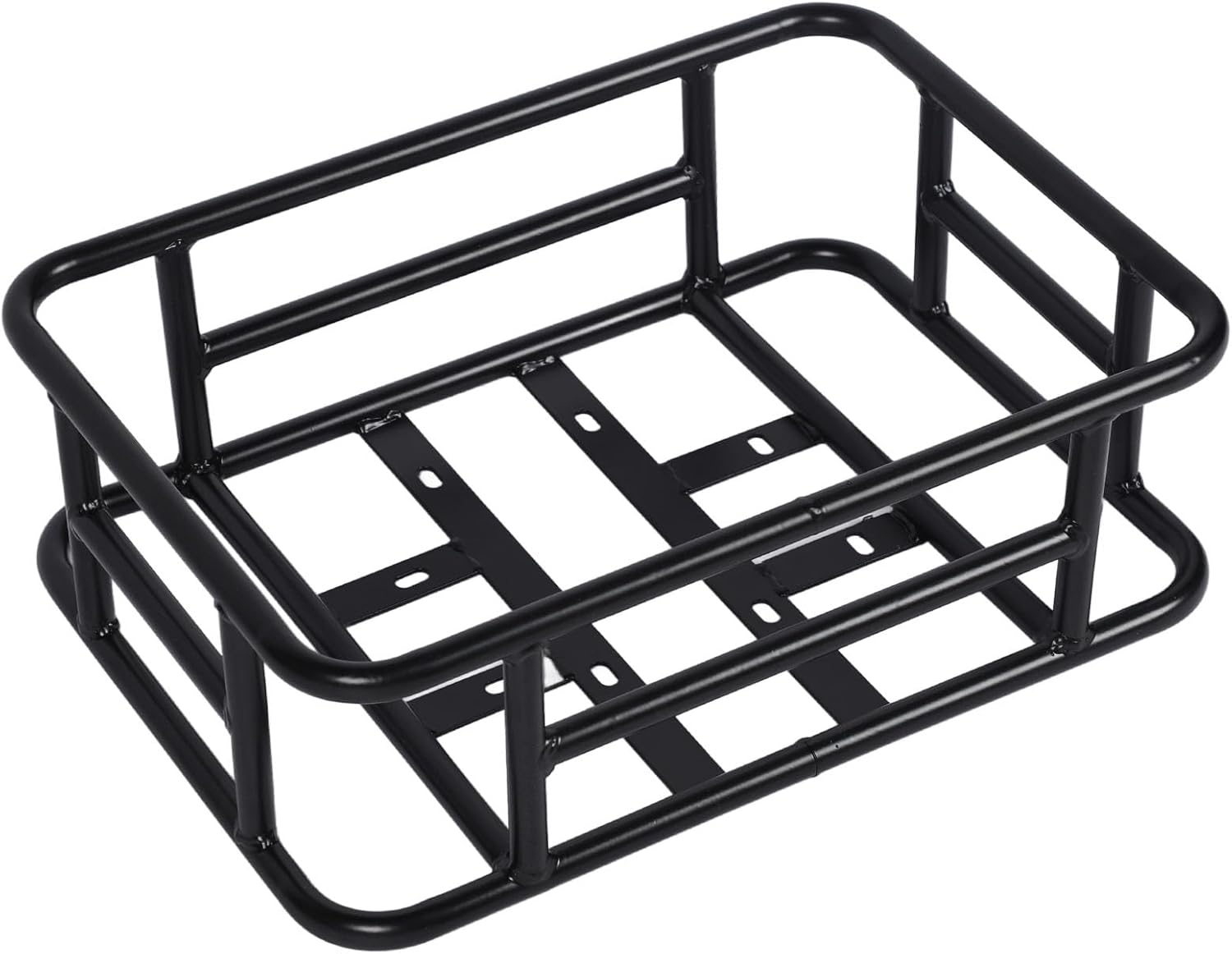 Rear Bike Basket, Iron Basket, Large Capacity Universal Bike Basket Rear with Accessories, Metal Rear Baskets for Bike Trip, Carrying Grocery, Store Parcels
