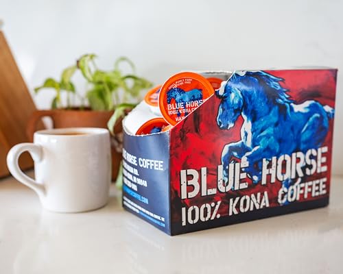 Farm-fresh: 100% Kona Coffee - Medium Roast - Compatible with K-Cup 10-20 Single Serve Pods