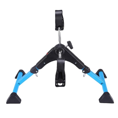 Exercise Bike Under Desk Bike Pedal Exerciser, Indoor Elderly Rehabilitation Training Machine，Foldable Mini Exercise Bike for Leg and Arm Workouts, Bike Peddler Machine for Seniors with LCD Display Un
