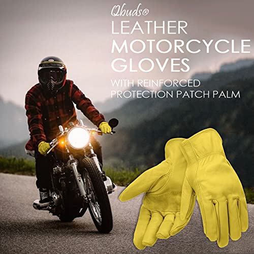Vintage Classic Motorcycle Gloves Driving Glove Head Layer Cowhide Leather Glove Summer Use,Leather Motorcycle Gloves for Men,Riding Driving Biker Glove