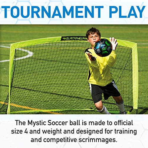 Franklin Sports Mystic Soccer Balls - Soccer Ball and Air Pump Sets - Multiple Size Soccer Balls - Soft Cover - Perfect for Kids and Adults