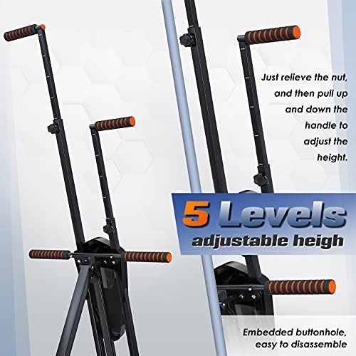 Sportsroyals Stair Stepper for Exercises-Twist Stepper with Resistance Bands and 330lbs Weight Capacity