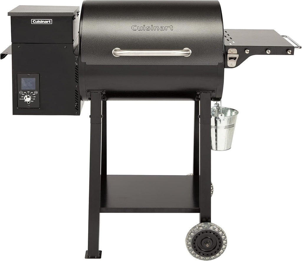 Cuisinart CPG-700 Grill and Smoker, 52"x24.5"x49.3", Deluxe Wood Pellet Grill & Smoker