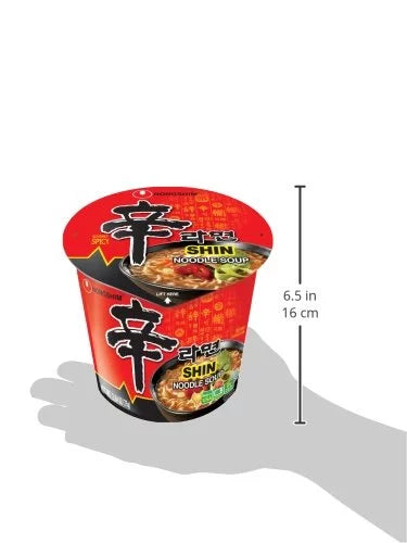 Product of Nongshim Shin Cup Noodle Soup, New 12 Pk. 2.64 oz.