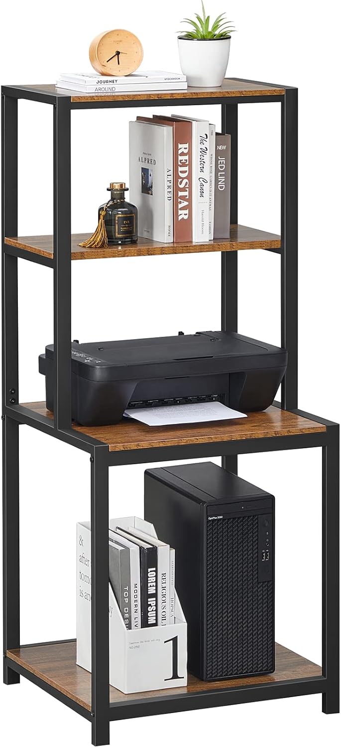 GreenForest Folding Desk No-Assembly,31.5 in Small Desk for Small Spaces Computer Desk for Home Office,Space Saving Foldable Table Study Writing Desk, Printer Stand with Storage Shelf