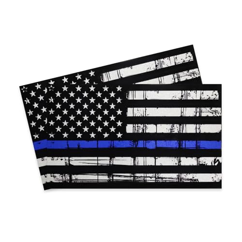 Dickno 2PCS Reflective American US Flag Decal, 5"×3" Patriotic Car US Bumper Stripes Sticker, Personality Auto American Flag Decor, Vehicle Exterior Decor Accessoreis