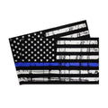 Dickno 2PCS Reflective American US Flag Decal, 5"×3" Patriotic Car US Bumper Stripes Sticker, Personality Auto American Flag Decor, Vehicle Exterior Decor Accessoreis