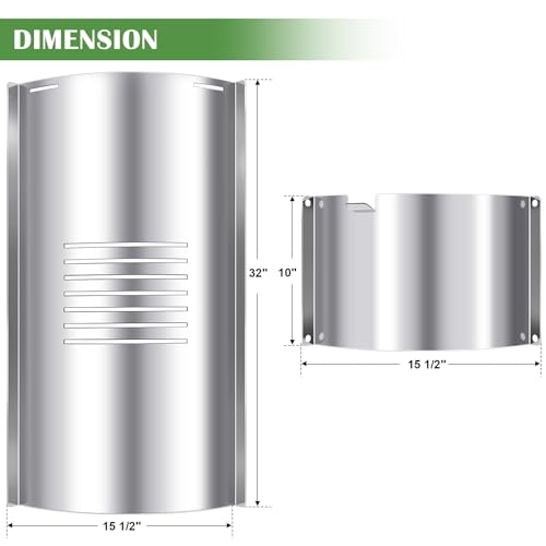 Hiorucet Flame Broiler Slide Cover and Bottom Kits for Pit Boss 820/1000 / 1100 Series Pellet Grill. Pit Boss Pellet Smoker Accessories.