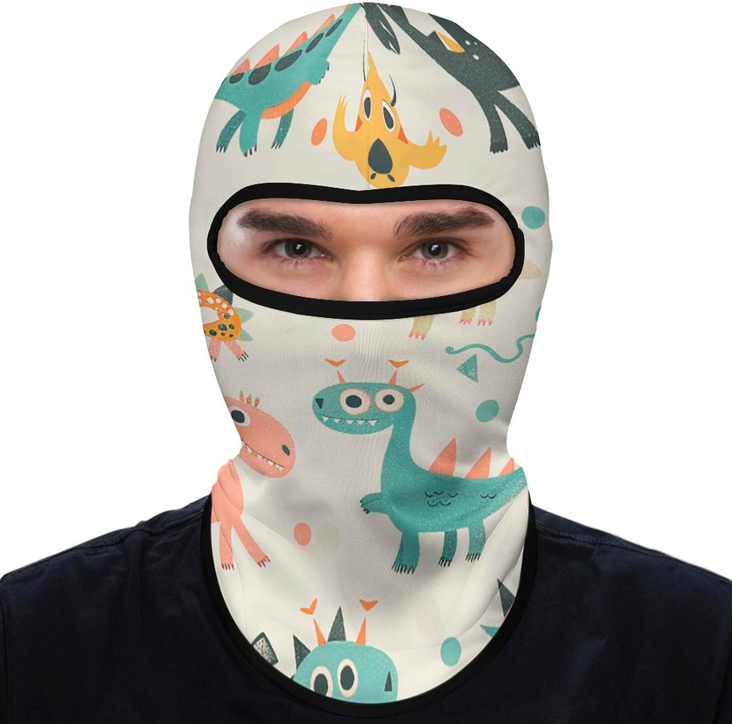 Balaclava Face Mask for Men Women Colorful Little Monster Full Mask for Outdoor Sport Cycling Fishing Cap