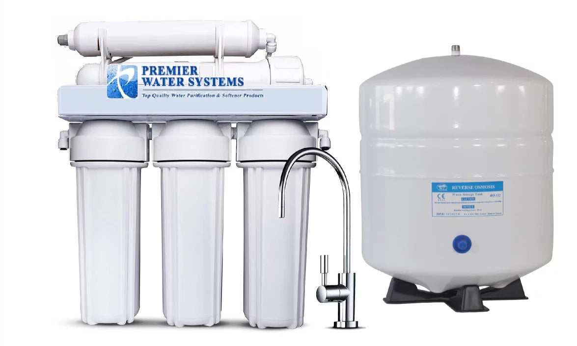 Residential Complete Under-sink Reverse Osmosis Water Filtration System with Filters - Home Household Drinking Pure Water RO