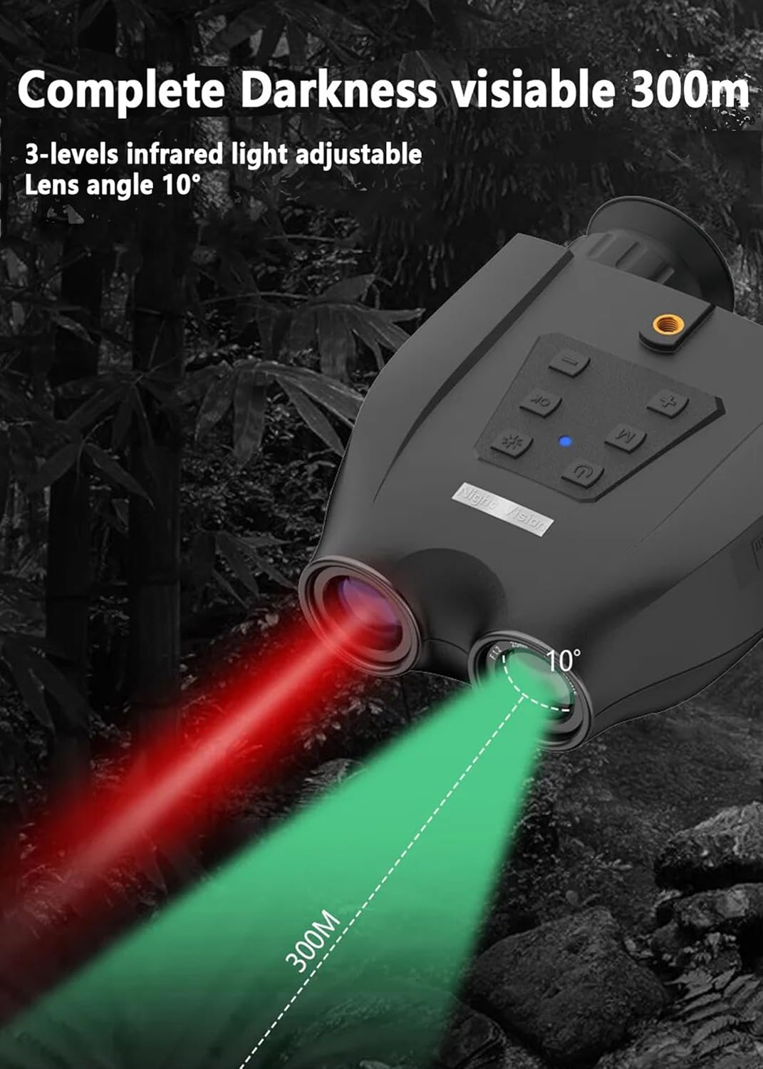 Night Vision Goggles Head Mounted, Night Vision Binoculars, Built in Dual 1.4inch Screen, 3D Vision Effect, 8X Digital Zoom, Digital Infrared Goggles for Helmet