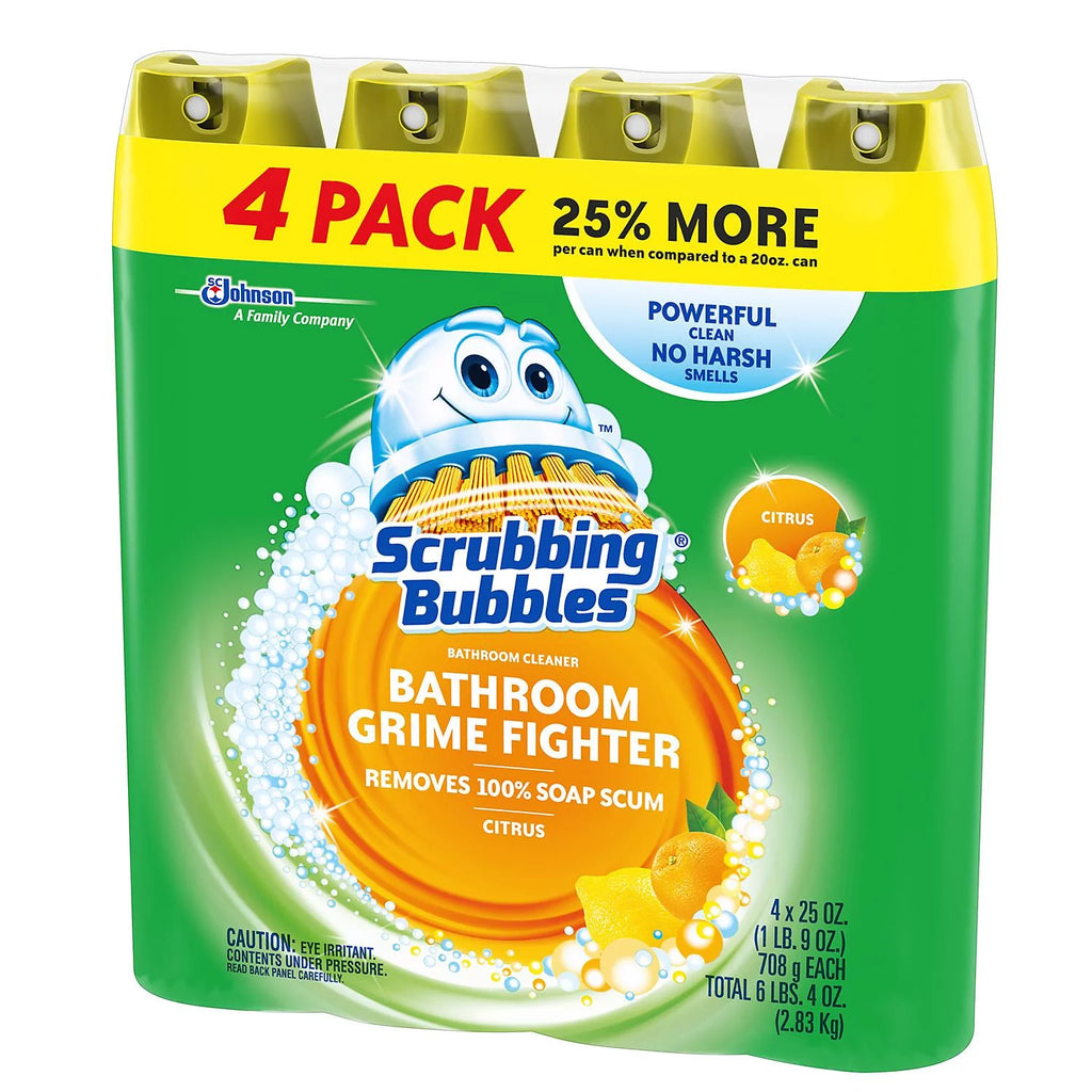 Product of Scrubbing Bubbles Foaming Bathroom Cleaner (25 oz., 4 pk.) - All-Purpose Cleaners [Bulk Savings]